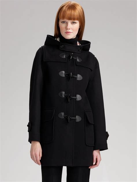 burberry coat with hood men|burberry ladies wool black coats.